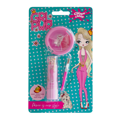 Chlapu Chlap Błyszczyk do Ust + Balsam Girl Power - Słodkie Mango
