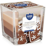 Aura świeca trójkolorowa Pierniczki SNK80-346