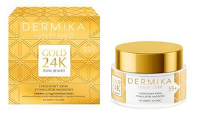 DERMIKA Luxury Gold 24K Total Benefit Luksusowy Krem-stymulator młodości 55+ na dzień i noc  50ml