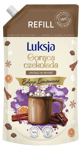 LUKSJA Mydło w płynie Gorąca Czekolada - zapas 900 ml