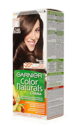 Garnier Color Naturals Krem koloryzujący nr 5.12 Zimny Brąz