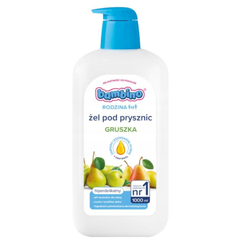 BAMBINO Żel pod prysznic hiperdelikatny o zapachu gruszki 1000 ml