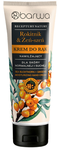 BARWA Krem nawilżający do rąk Rokitnik & Żeń-Szeń 100 ml