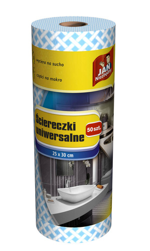 Sarantis Jan Niezbędny Ściereczki na rolce kolorowe  50szt