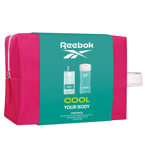 REEBOK Cool Your Body Zestaw Prezentowy - Kosmetyczka (Woda Toaletowa 100 ml + Żel Pod Prysznic 250 ml) - Damski