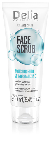 DELIA Clean Skin Peeling Normalizująco-Nawilżający 250 ml