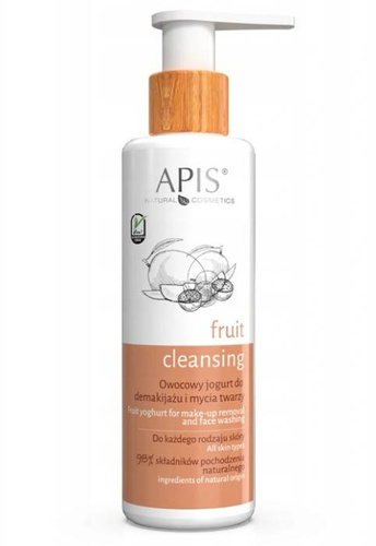 Apis Fruit jogurt do demakijażu i mycia twarzy 150 ml