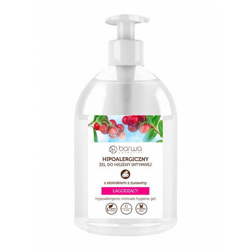 BARWA Hipoalergiczna Żel do higieny intymnej łagodzący - Żurawina  500ml