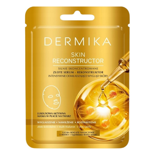 DERMIKA SKIN RECONSTRUCTOR Luksusowa aktywna maska w płacie na twarz