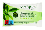 Marion Chusteczki odświeżające Green Tea o zapachu zielonej herbaty -15szt