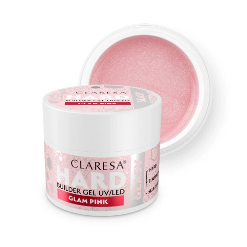 CLARESA Hard&Easy Żel budujący Glam Pink 45 g