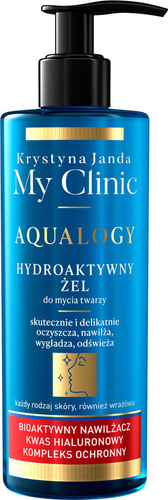 JANDA My Clinic Aqualogy Hydroaktywny Żel do mycia twarzy - do każdego rodzaju cery 400ml