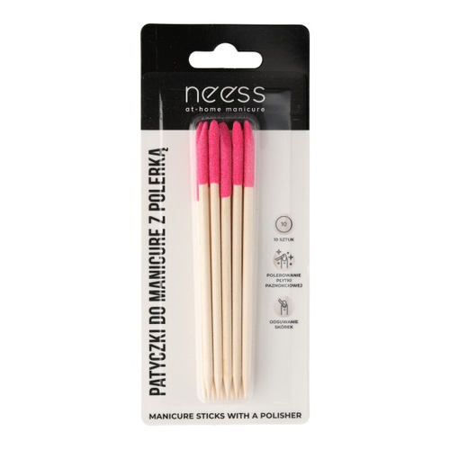 NEESS Patyczki do manicure z nasypem piaskowym 114 mm, 10 szt.