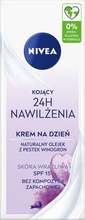 NIVEA 24H Nawilżenia Kojąco-nawilżający krem na dzień SPF 15 50 ml