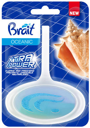 Brait Xtra Power Kostka toaletowa do WC w koszyku -  Oceanic 40g