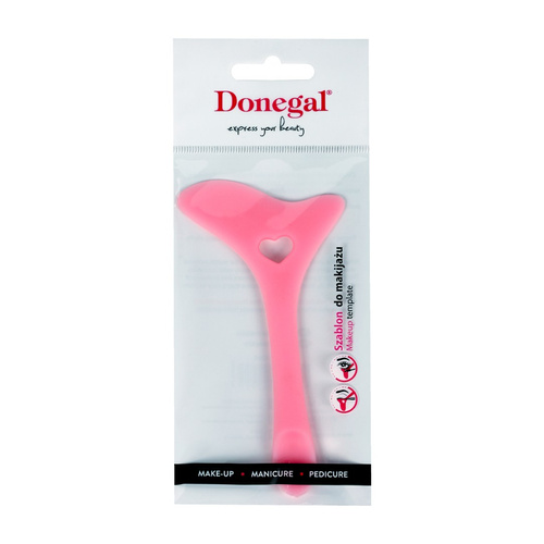 DONEGAL Aplikator Silikonowy do Makijażu Oczu i Ust - Szablon (4295)