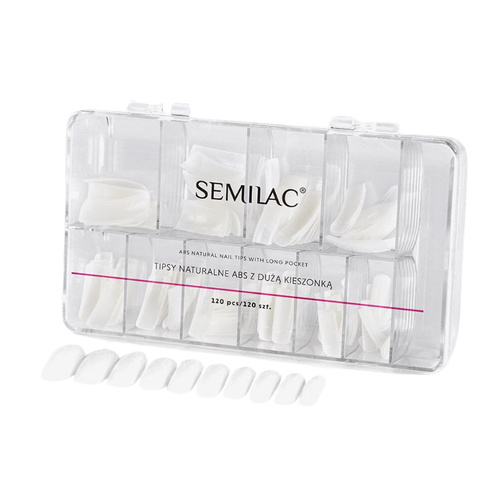 Semilac Tipsy Mleczne 120 szt.