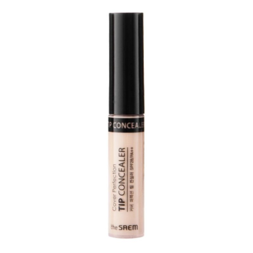 The Saem - Cover Perfection Tip Concealer SPF 28/PA++ – Kryjący korektor 01 Clear Beige 6,5ml