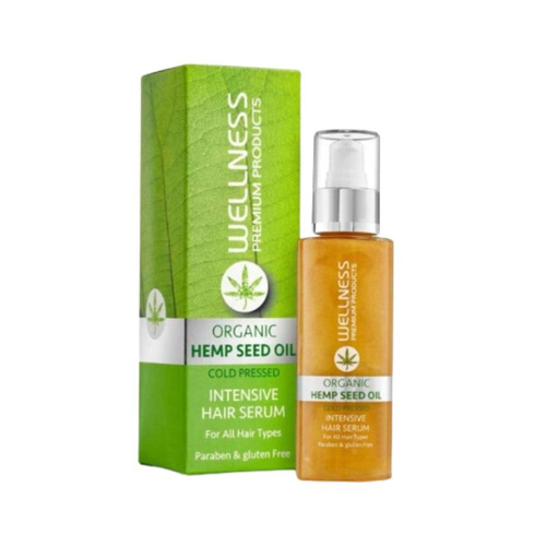 Wellness Olejek Serum Do Włosów Z Keratyną Z Konopii Wygładza Nawilża 100ml