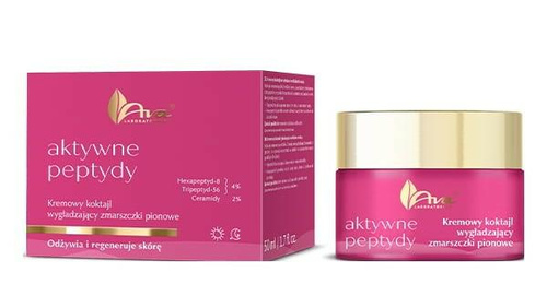 Ava Aktywne Peptydy Kremowy Koktajl na Zmarszczki Pionowe 50ml
