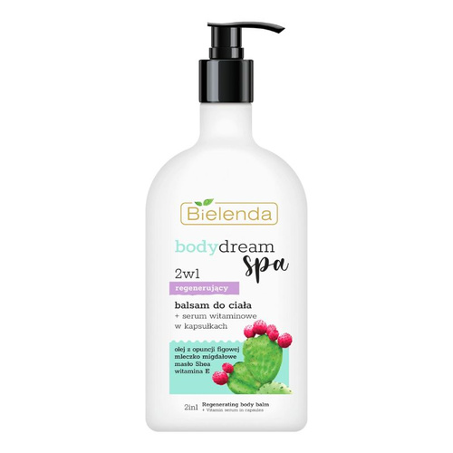Bielenda 2w1 Regenerujący balsam do ciała + Serum witaminowe w kapsułkach 350ml