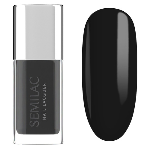 SEMILAC Nail Lacquer Klasyczny lakier do paznokci 109 Classic Black 9 ml