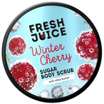FRESH JUICE Cukrowy peeling do ciała Zimowa wiśnia 200 ml