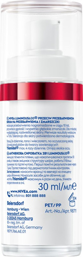 NIVEA Luminous Serum 2w1 na przebarwienia i zmarszczki 30 ml