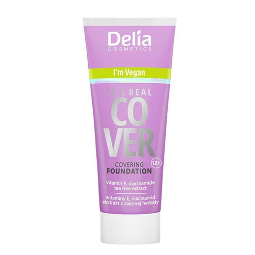 Delia Cosmetics It's Real Cover Podkład kryjący rewitalizująco-nawilżający nr 204 Frappe  30ml