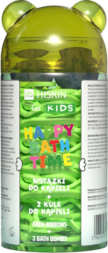HISKIN for Kids Wstążki do kąpieli + 2 Kule do kąpieli Miś - Happy Bath Time