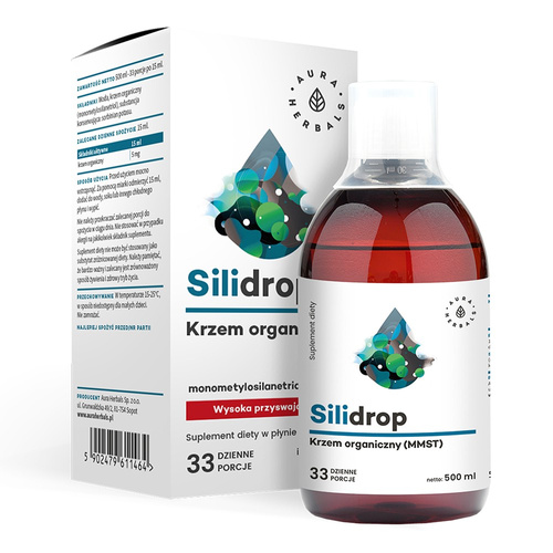 AURA HERBALS Silidrop Krzem Organiczny 500 ml