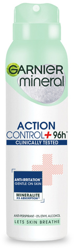 Garnier Mineral Dezodorant spray Action Control + Clinically Tested 96h 150ml
