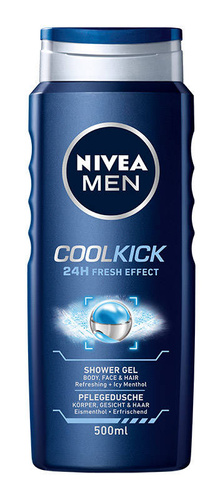 Nivea Men Chłodzący Żel pod prysznic 3w1 Fresh Kick 500ml