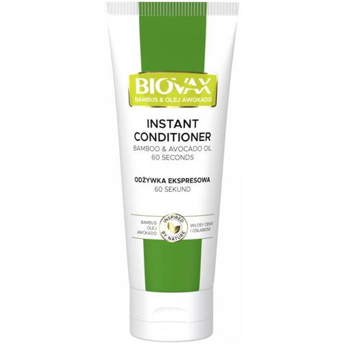 L'BIOTICA Biovax Hair Odżywka do włosów ekspresowa - Bambus & Olej Awokado 200ml
