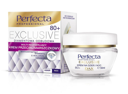Dax Perfecta Exclusive 80+ Krem przeciwzmarszczkowy multi regenerujący na dzień i noc  50ml
