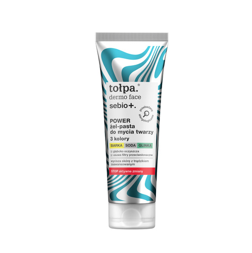 TOŁPA Dermo Face Sebio Power Żel-Pasta do Mycia Twarzy 100 ml - 3 Kolory