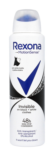 Rexona Motion Sense Woman Dezodorant spray Invisible Black+White 150 ml