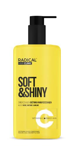 RADICAL HAIR CLINIC Odżywka Zmiękczająca Soft & Shiny 260 ml do Włosów Suchych i Matowych
