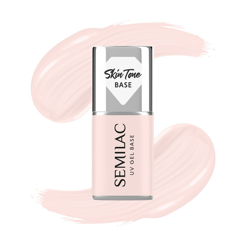SEMILAC Baza Coverowa Półtransparentna Rose Beige 7 ml do Lakierów Hybrydowych