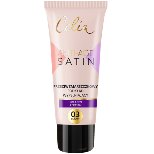 Celia Podkład Anti-Age Satin 03 Beżowy