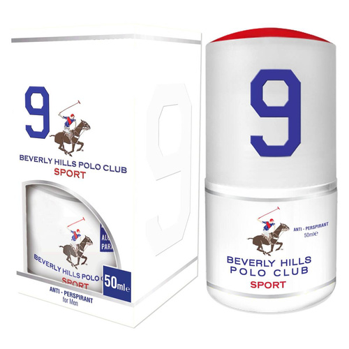 Beverly Hills Polo Club 9 Antyperspirant roll-on dla mężczyzn 50 ml