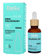 Delia Cosmetics KWAS HIALURONOWY Serum wypełniające do twarzy,szyi i dekoltu na dzień i noc 30ml