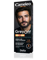 Delia Cosmetics Cameleo Men Krem koloryzujący do włosów,brody i wąsów nr 1.0 black  15mlx2