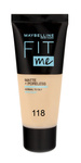 Maybelline Fit Me! Podkład matujący nr 118 Nude  30ml