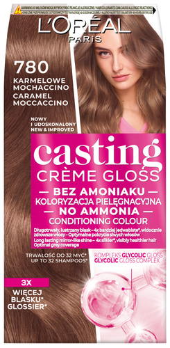 L'Oréal Casting Creme Gloss Krem koloryzujący 780 Karmelowe Mochaccino