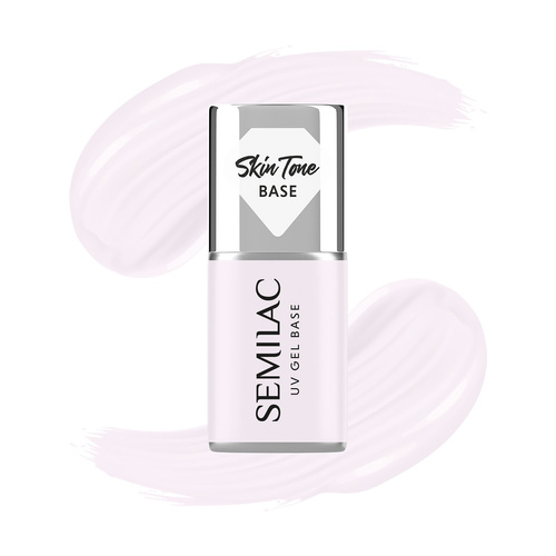 SEMILAC Baza Coverowa Półtransparentna Milky Pink 7 ml do Lakierów Hybrydowych