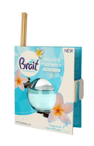 Brait Air Freshener Patyczki odświeżające + Płyn Relaxing Moments(4 szt.+40ml)