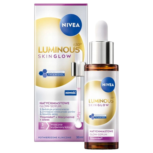 Nivea Luminous630 Skin Glow Natychmiastowe Glow - Serum Do Twarzy 30 Ml