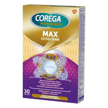 COREGA Power Max Tabletki do codziennego czyszczenia protez zębowych Max Czyszczenie 4w1 1op.-30szt