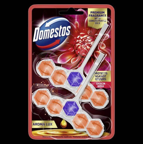 DOMESTOS Kostka toaletowa Power 5 Aroma Lux Dahlia Flower Dragonfruit 2 x 55 g
